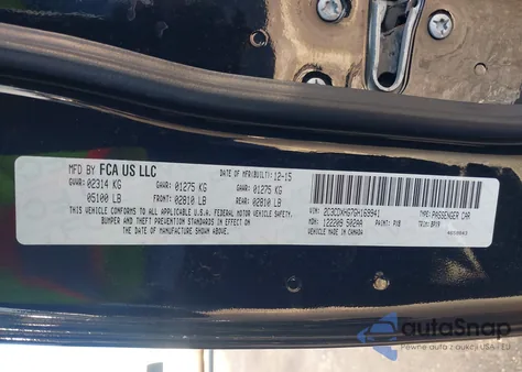 2016 Dodge Charger Sxt from USA, damaged, VIN 2C3CDXHG7GH169941